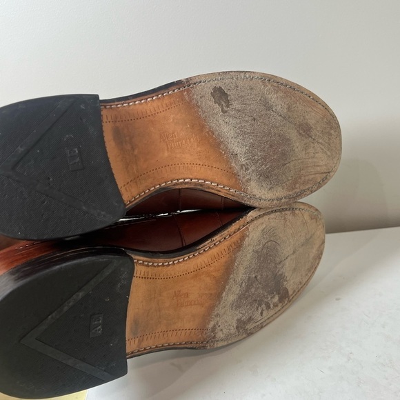 Allen Edmond Size 11 D Cody Brown Leather Woven Tassel Loafer Antique Brown Shoe main image 6